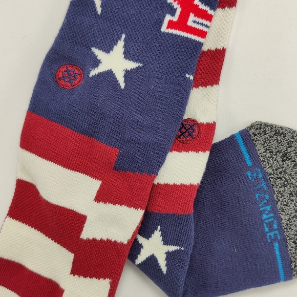 NWT Stance x MLB St Louis Cardinals BRIGADE STL 2 Crew Socks size L 9-13 - Picture 3 of 11